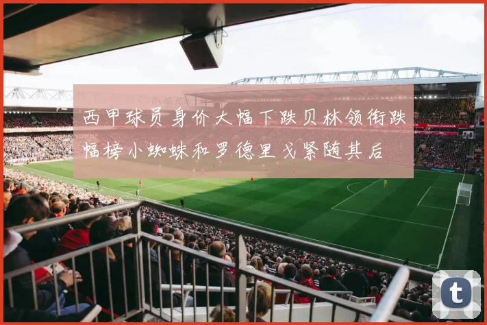 西甲球员身价大幅下跌贝林领衔跌幅榜小蜘蛛和罗德里戈紧随其后